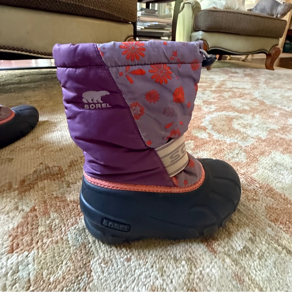 Sorel Purple and Black Kids' Boots